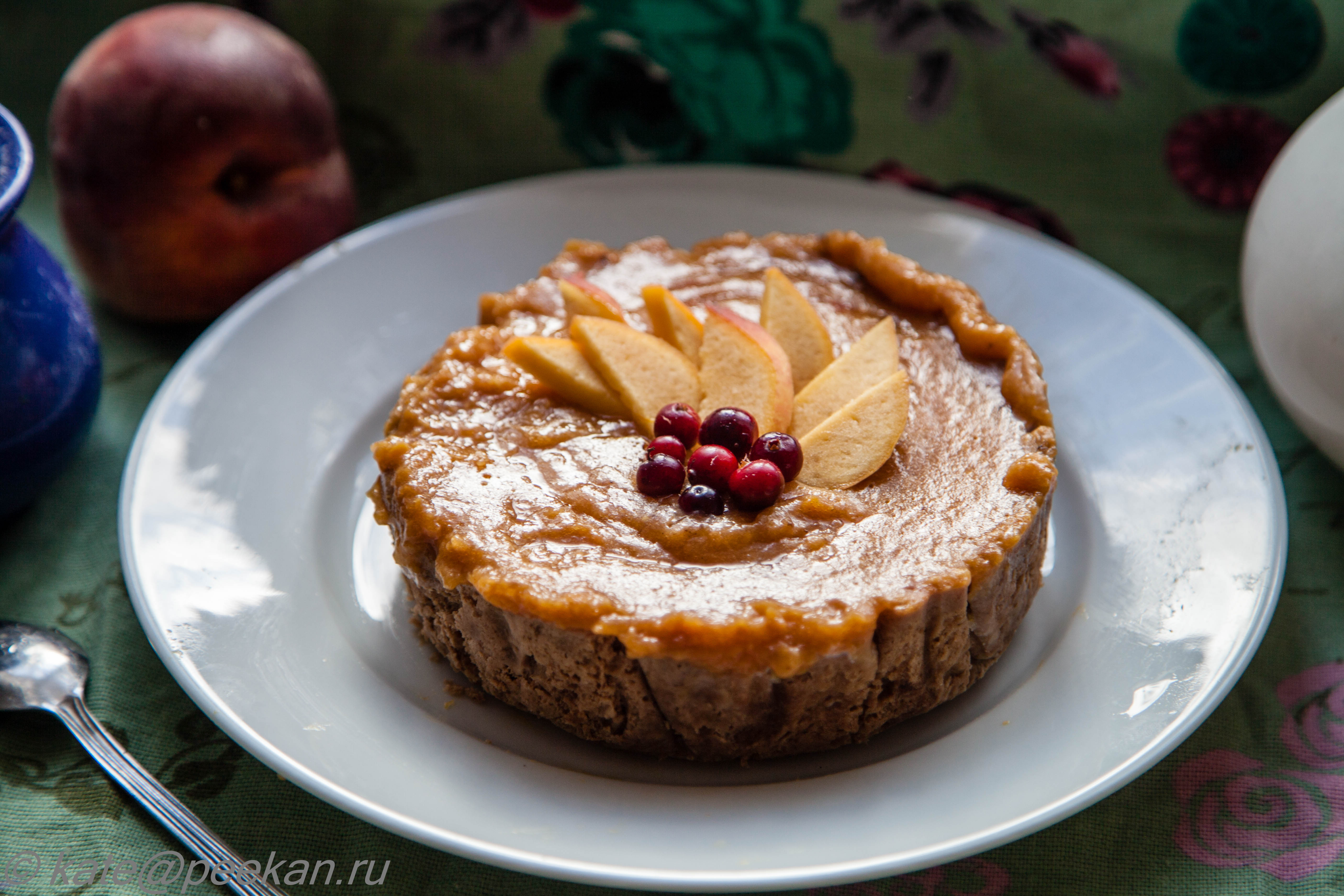 Пирог с грушами и грецкими орехами рецепт с фото